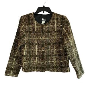 Vintage First Option Tweed Blazer size medium